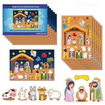 12 Loksnes Veikt Horoskops Skatuves Uzlīmes Loksnēs Reliģisko Izglītību Ziemassvētku Puse Klases Aktivitāte, Labu DIY Uzlīmes Spēles Rotaļlietas