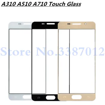 Samsung Galaxy A3 A5 A7 Līdz 2016. A310 A510 A710 Ārējā Aizstāt Stikla LCD Priekšā Touch Ekrāna Paneļi Digitizer Sensors Daļas