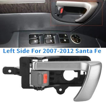 Priekšā vai Aizmugurē, Kreisajā Pusē Interjera Iekšējo Durvju Roktura, 2007-2012 Hyundai Santa Fe ar Pelēku Rokturi 82610-2B010