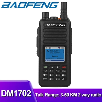 2022 divvirzienu Radio BAOFENG DM1702 walkie talkie, UHF, VHF dual band raiduztvērēju spēcīgs radio spiedpogu mobilo telefonu comunicador