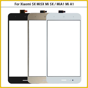 10PCS Par Xiaomi Mi A1 / Mi 5X Touch Screen Panelis Sensoru Digitizer LCD Priekšējā Stikla Xiaomi Mi A1 TouchScreen Stikla Aizstāt