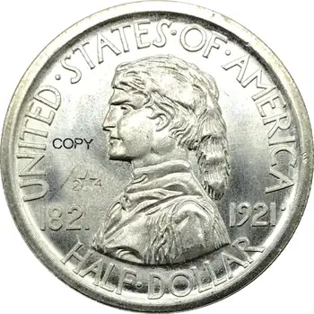 Amerikas savienotās Valstis 1921 Misūri Centennial Pusi Dolārs 50 Centiem 2X4 ' 90% Sudraba Monētu Kopijas