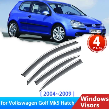Vējstikla par Volkswagen Golf Mk5 prototips VW 5 1K V Hečbeks 2004~2009 2008 Piederumi Vadotnes Apdares Auto stiklu Sejsegu Lietus Uzacu