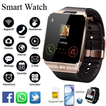 DZ09 Bluetooth Smartwatch,Touchscreen Rokas Smart Tālrunis Skatīties Sporta Fitnesa Tracker ar SIM karte SD Kartes Slots Kamera Pedometrs