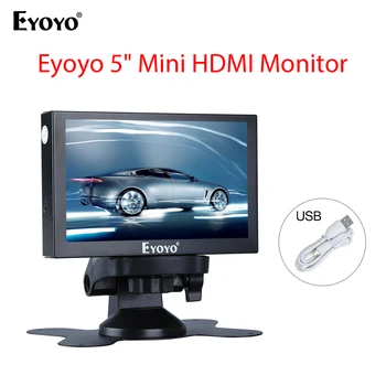 5 Collu HDMI Monitora datoru ar VGA BNC AV Port Mājas Drošības CCTV Ātri Ressptonse Automašīnu Atpakaļskata portatīvie mini monitors LCD Displejs