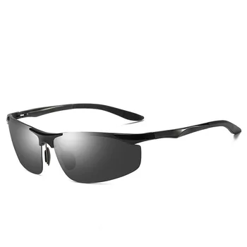 Vintage Alumīnija Magnija Polarizētās Saulesbrilles Vīriešiem Aviācijas Saules Brilles Braukšanas Sporta Brilles UV400 Brilles Gafas Hombre