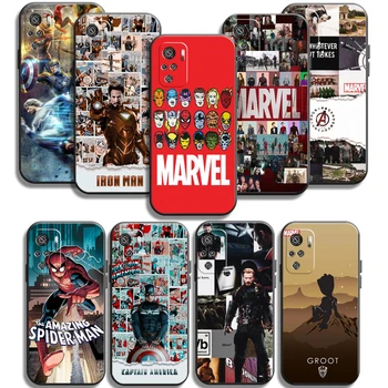 Marvel Iron Man Zirnekļcilvēka Telefonu Gadījumos Par Xiaomi Redmi Redmi 7 7A, Ņemiet vērā, 8 Pro 8T 2021 8 8 7 7 Pro 8 8A 8 Pro Soft TPU Būtiska