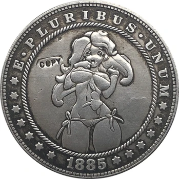 Klaiņot Niķeļa 1885 ASV Morgan Dolāru MONĒTAS KOPIJU Tips 131