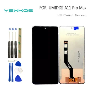 6.8 collu UMIDIGI A11 PRO MAX LCD+Touch Screen Digitizer+Karkasa Montāža 100% Oriģināls LCD+Touch Digitizer par A11 PRO MAX
