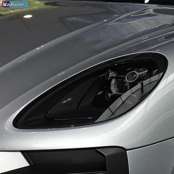 Auto Lukturu aizsargplēvi Taillight Restaurācijas Caurspīdīgs Melns TPU Uzlīme Par Porsche Macan 2018 2019 2020 Piederumi