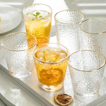 Stikla Mājām Tase Ūdens Kausa Komplekts viesistabā Eiropas Stila Alus Krūze Bez Vāka karstumizturīga Tējas Dzeršanas Kauss