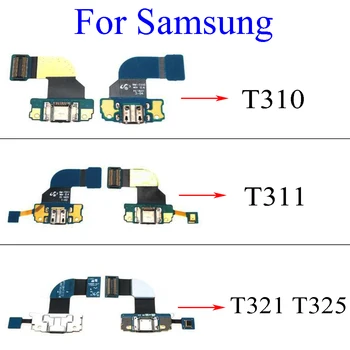 USB Uzlādes Doks Ostā Ligzda Jack Plug Connector Maksas Valdes Flex Kabelis Samsung Galaxy T311 T310 / Cilnes Pro T325 T321 T320