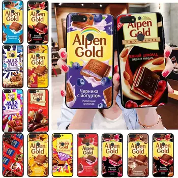 Alpen Zelta Šokolādes krievijas Tālruni Gadījumā, Huawei Honor 5.A 7.A 7.C 8.A 8.C 8X 9X 9XPro 9Lite 10 10es 10lite spēlēt 20 20lite