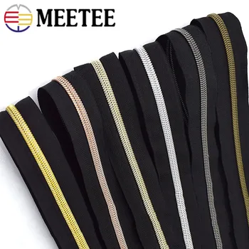 20Meters Meetee 3# 5# Neilona Rāvējslēdzēji Spole Zip Atvērto DIY Somas Apģērbs, Apģērbu Rāvējslēdzēju Šuvēja Šūšanas Piederumi