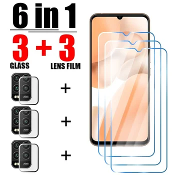 6in1 Rūdīta Stikla Xiaomi Mi 11 10 9 Lite 5G Ekrāna Aizsargs, par Xiaomi Mi 10T 9T Poco Pro X3 X4 M4 M2 Pro F3 GT Objektīvs Filmu
