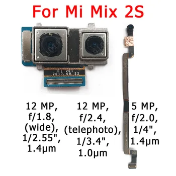 Oriģinālo Priekšējo un Aizmugurējo Aizmugurējo Kameru Xiaomi Mi Maisījums 2S Mix2S Galvenais Saskaras Kameras Modulis Flex Cable Rezerves Rezerves Daļas