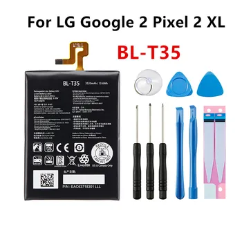 BL-T35 3520mAh Rezerves Akumulatoru LG Google2 Google 2 Pixel 2 XL Pixel2 BL T35 BLT35 Mobilo telefonu Baterijas+Instrumenti