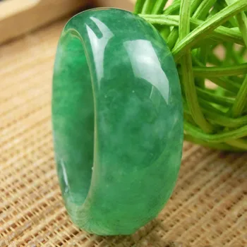 KYSZDL Dabas zaļš akmens gredzens modes pāru deja, akmens gredzens kristāla rotaslietas dāvanu