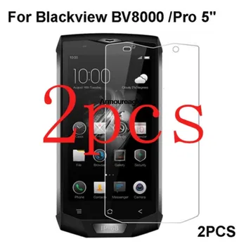 2gab rūdīta stikla aizsargs uz blackview bv8000 pro screen protector 2.5 d 9h rūdīts aizsardzības plēves stikla blackview bv 8000