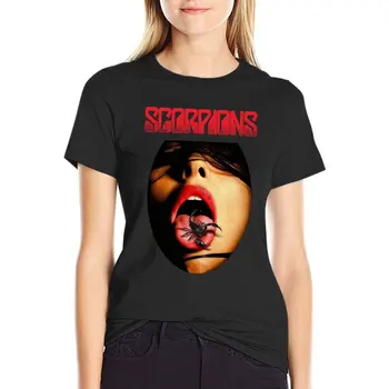 Scorpions Mēles Nāves Metāla Grupa Lielgabarīta Tshirt Modes Sieviešu Apģērbu ar Īsām Piedurknēm Streetwear Liela Izmēra Topi Tee