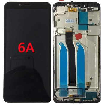 AAA Kvalitātes 6A LCD Xiaomi Redmi 6 LCD Displejs, Touch Screen Ar Rāmi Digitizer Montāža redmi 6A LCD Remonta daļas