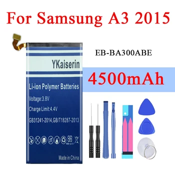 Rezerves Akumulators, EB-BA300ABE Samsung Galaxy A3 2015. Gadam Versiju A300 A3000 4500mAh, Li-ion (Litija Polimēru Baterija