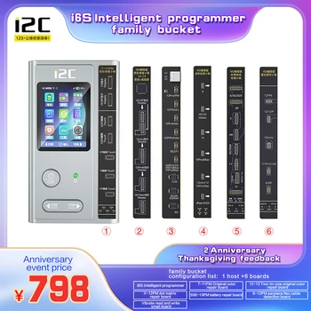 I2C i6S Saprātīga Programmētājs Par iPhone6-13 Pro Max Ekrāna Sākotnējo Krāsu Taisnība Signālu Funkciju Dot Matrix Remonts Face ID Akumulators