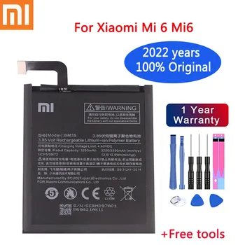 2022 gadus Xiao Mi lielas Jaudas Rezerves Akumulatoru BM39 Par Xiaomi Mi 6 Mi6 3250mAh Sākotnējā Tālruņa Akumulatora + Bezmaksas Rīki
