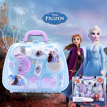 Disney Saldēti 2 Bērnu Princese Elza Anna Simulācijas Spēlē Māja Kumode Aplauzums Komplekts Meitene Rotaļlietu Dzimšanas dienas Dāvanu Piederumi