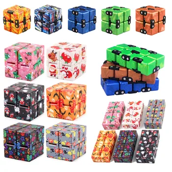 Radošā Bezgalīgs Cube Anti-stresa Fidget Rotaļlietas Infinity Magic Cube Cube Biroja Flip Kubikmetru Puzzle Stop Stress Atslodzes Autismu Rotaļlietas