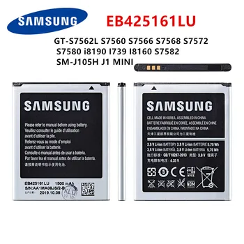 SAMSUNG Oriģinālā EB425161LU Akumulators 1500mAh Samsung GT-S7562L S7560 S7566 S7568 S7572 S7580 i8190 I739 I8160 S7582 J105H