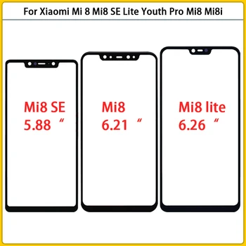 Jauns Xiaomi Mi SE 8 / Mi 8 Lite Touch Screen LCD Priekšējo Ārējo Stikla Paneli Objektīvs Mi8 Mi 8 Pro Touchscreen Stikla Vāks OCA Replac