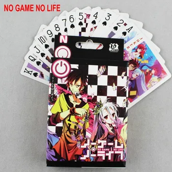 Anime NEVIENA SPĒLE NAV DZĪVE Pokera Kārtis Cosplay Klāja Spēļu Kārtis Ar Lodziņš Bezmaksas Piegāde