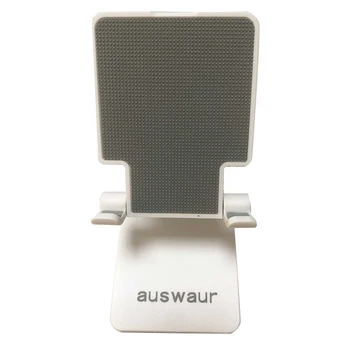 Auswaur Universal Desktop Mobilā Tālruņa Turētāju Statīvu, lai iPad Regulējams Metāla Tablete Salokāms Galda, Galda, Mobilo Telefonu Stāvēt Holde