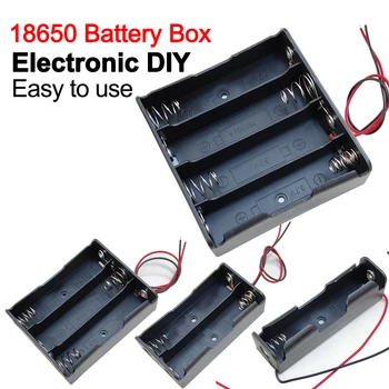 Jaunu 18650 Mobile Power Box 1X 2X 3X 4X 18650 Baterijas Turētāju Uzglabāšanas Kaste Kaste 1 2 3 4 Slots Akumulatoru Tvertnes Ar Vadu