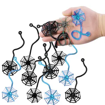 10Pcs Elastically Elastīgus Lipīgi Zirnekļa tīklu Kāpšanas Grūts Jaunums Improvizēt Rotaļlietas Puse Dzimšanas dienas Dāvana Bērniem Bērnu Jautrības Rotaļlietas