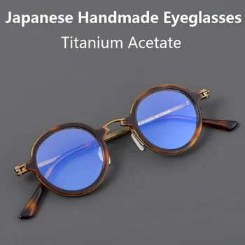 Japāņu Roku Darbs Titāna Acetāts Laukumā Brilles Rāmis Vīriešu, Sieviešu Optisko Tuvredzība Brilles Itāļu Zīmola Stilu Dizainers Brilles