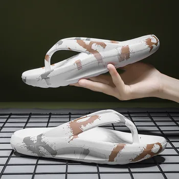 Modes Flip Flops Vīriešiem, Āra Čības Plus Lieluma Vasaras Jaunā Pludmales Slaidi Pāri Vienotas Platformas Sandales Kurpes Sieviešu Dušas