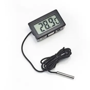 LCD Digitālais Termometrs Ar Akumulatoru, Saldētavas Termometrs Mini Iekštelpu Āra Elektronisko Termometru, Ar Sensoru