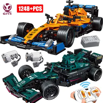 2022 Tehnisko F1 McLarened 42141 Celtniecības Bloki Tālvadības Sporta RC Auto Formula 1 Transportlīdzekļa Ķieģeļi KM Rotaļlietas Dāvanām Zēniem