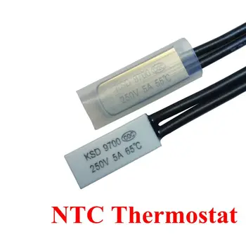 5gab Termostats 0C-240C KSD9700 10.C 15C -20 ° C 25C 35C 35C Bimetāla Disku Temperatūras Slēdzis N/O Thermal Protector grādu pēc celsija