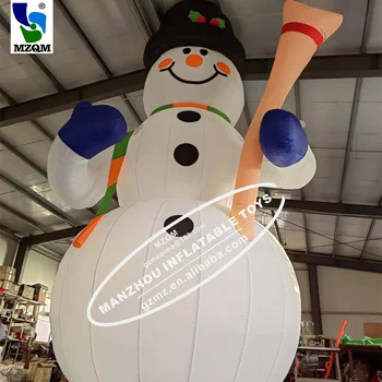 milzu ziemassvētku piepūšamās sniegavīrs ziemassvētku noformēšana ar gaisa pūtējs