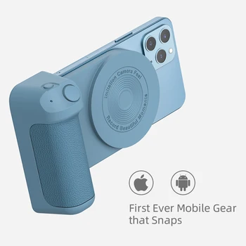 Magnētiskā Mobilā Tālruņa Turētāju, Bluetooth Bezvadu Kameras Rokturis Tālrunis Slēdža ar Bezvadu Uzlādes Turētājs Viedtālrunis