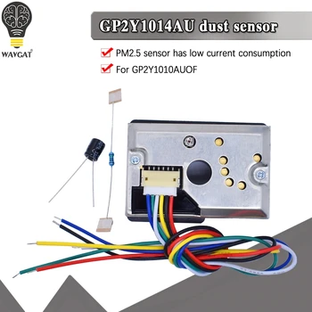 GP2Y1014AU0F Compact, Optiskā Putekļu Sensors Savietojams GP2Y1010AU0F GP2Y1010AUOF Dūmu Daļiņu Sensors Ar Kabeli