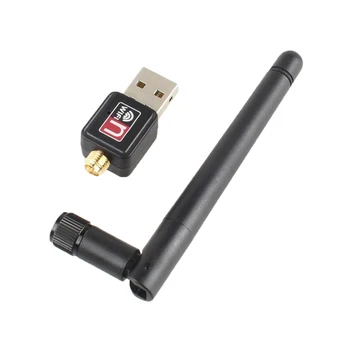 WiFi Bezvadu Tīkla Kartes USB 2.0 150M 802.11 b/g/n LAN Adapteris ar grozāms Antenu Klēpjdatoru, Mini Wi-fi Dongle