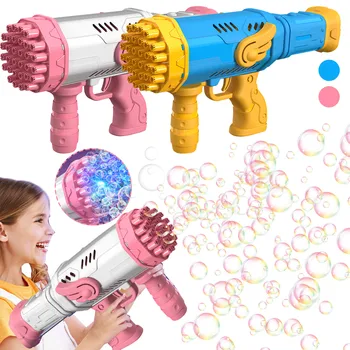 32 Caurumiem Jaunu Elektrisko Burbulis Lielgabalu Gatlin Burbulis Lielgabalu Mašīna Ziepju Burbuļu Maģisko Burbuļu Vannas Āra Rotaļlietas Bērniem
