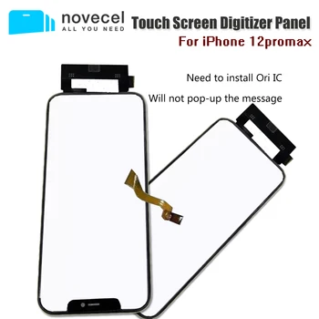 NOVECEL OEM Kopija Touch Screen Digitizer Panelis iPhone 12 pro max 12promax LCD Displejs Priekšējā Stikla TP Remonts Nomaiņa