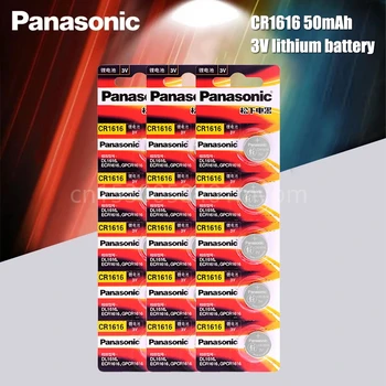 Panasonic CR1616 CR 1616 DL1616 ECR1616 BR1616 3 V Litija Baterija, LED Lampas Kalkulatori Auto Tālvadības Taustiņu Pogas, Monētas Šūnu