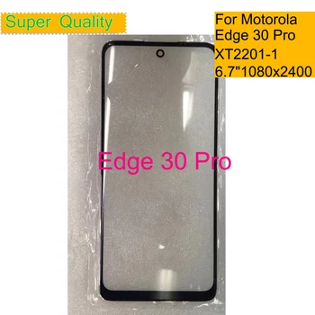 10Pcs/Daudz Par Motorola Malas 30 Pro XT2201-1 Pieskarieties Ekrāna Priekšā Ārējā Stikla Paneli Objektīvs Moto Malas Plus 2022 LCD Stikls Ar OCA