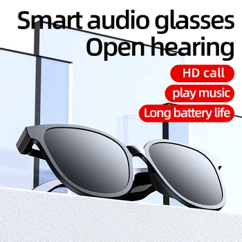 Viedās Brilles Bezvadu Bluetooth Earphon 5.0 Sporta, Mūzikas Austiņas, Brīvroku Zvanīšana Anti-Zilās Brilles Āra Saulesbrilles